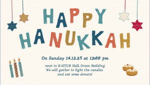 Happy Hanukkah - Save the Date!