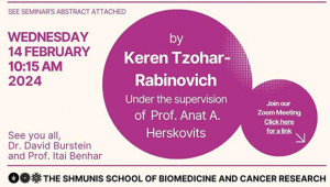 Ph.D. Forum Session: Lecturer - Keren Tzohar