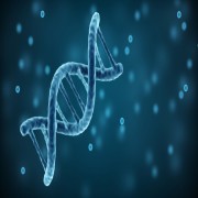 blue DNA illustration